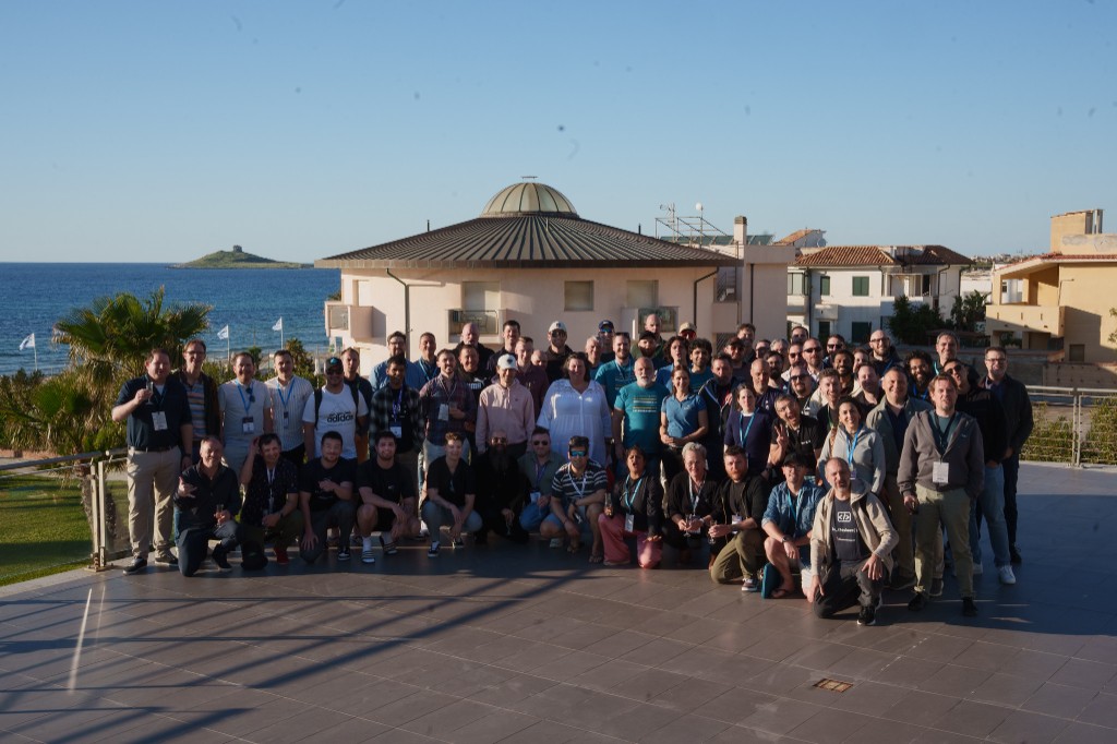 The full Checkout Summit 2026 group photo by the sea